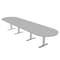 Skutchi Designs 45 in W, 165.75 in L, 29 in H, Engineered Wood Top, Grey HAR-RAC-46x168-T-XD01 - alternate 1